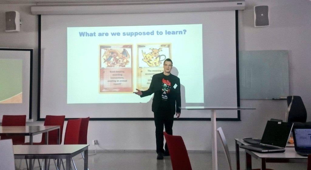 EveAntt's tweet photo. #Encounters15 and Pokemon's escape from the corporate jungle. Now this is how you make it interesting! #haagahelia http://t.co/SoJwXz6meW