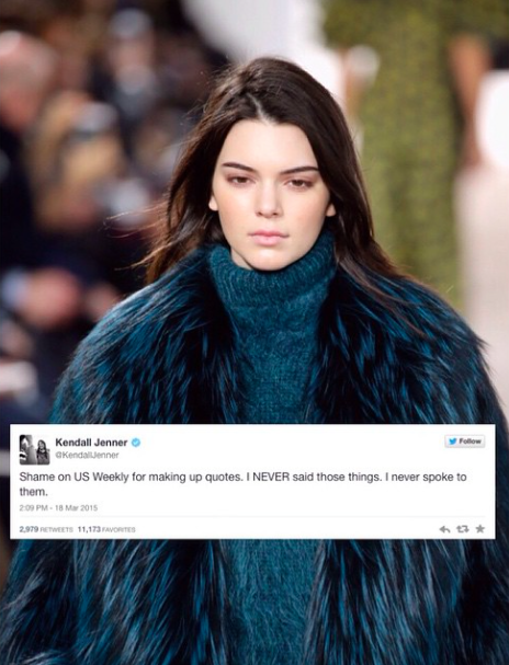 UH-OH #KendallJenner apparently never spoke to #UsWeekly about her fathers male to female transition!