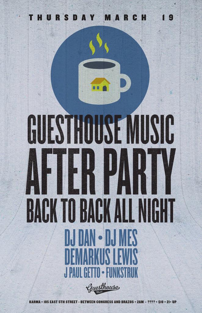 The party starts at 2pm today <a href="/LanaiAustin/">Lanai Rooftop Lounge</a> 
#Guesthouse music Showcase <a href="/INgrooves/">Ingrooves</a> <a href="/DJDanmusic/">DJ Dan</a> @FreeatSXSW <a href="/FreeSXSW/">Free ATX Parties</a>