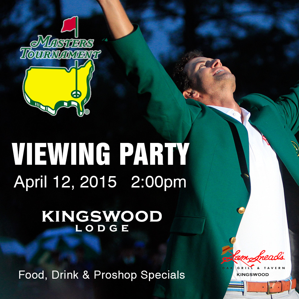 Kingswood_Golf's tweet photo. Just 21 days until @TheMasters begins &amp; we can't wait! @SamSneads_ will have great food &amp; drink specials as well! http://t.co/hOb571diCw