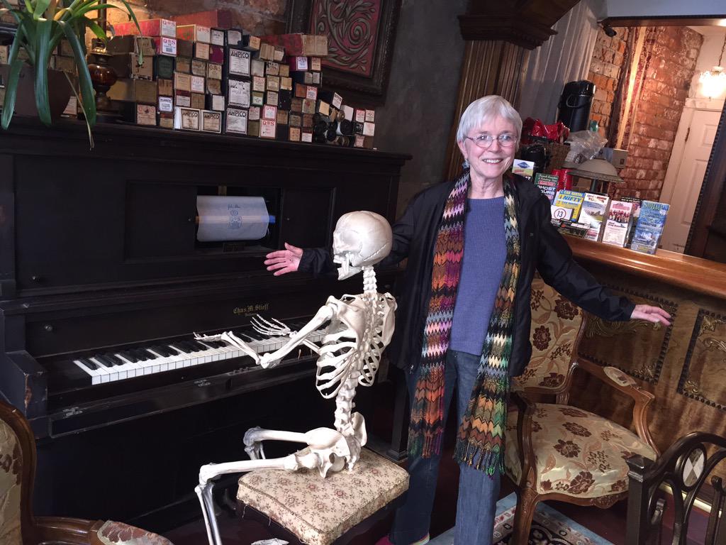 Mom with New Orleans piano player.
