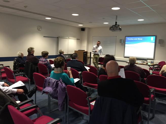 FWmaternity's tweet photo. “@JSkhft: @KingstonHospNHS tinnitus support group members listening to @BritishTinnitus http://t.co/yJFLNGvUt2” great stuff 👏