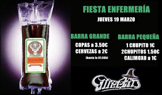 FiestaEnfer2016's tweet photo. Esta noche fiesta de enfermería en @merlin_palencia 
Ofertas:
Copas a 3.50€
Cervezas 2€
2 chupitos 1.50€
Kalimotxo 1€ http://t.co/YcePBy7IDz