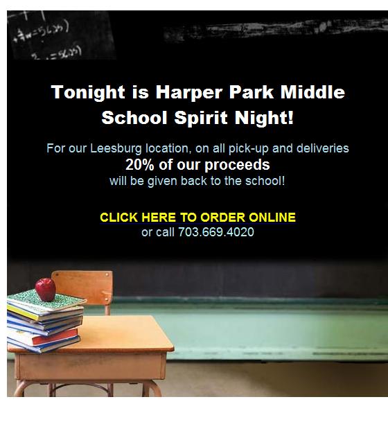 Manhattan_Pizza's tweet photo. Harper Park Middle School Spirit Night http://t.co/fKlNm5sQUw http://t.co/8tQRz8lWDr