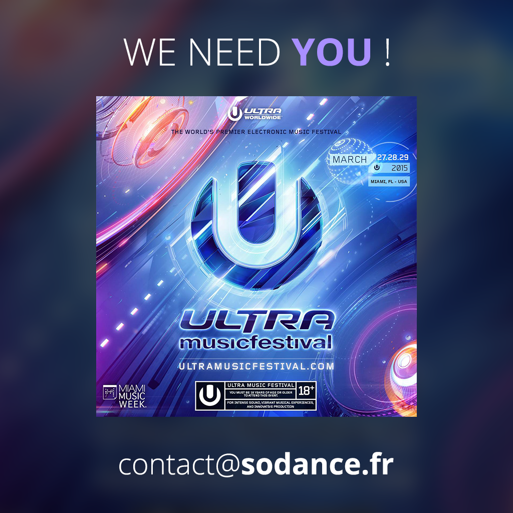 sodancefr's tweet photo. Nous cherchons une personne se rendant à l'@ultra 2015 (Miami), merci de nous recontacter ou de relayer l'info ! ;) http://t.co/d2xcgbmrkk