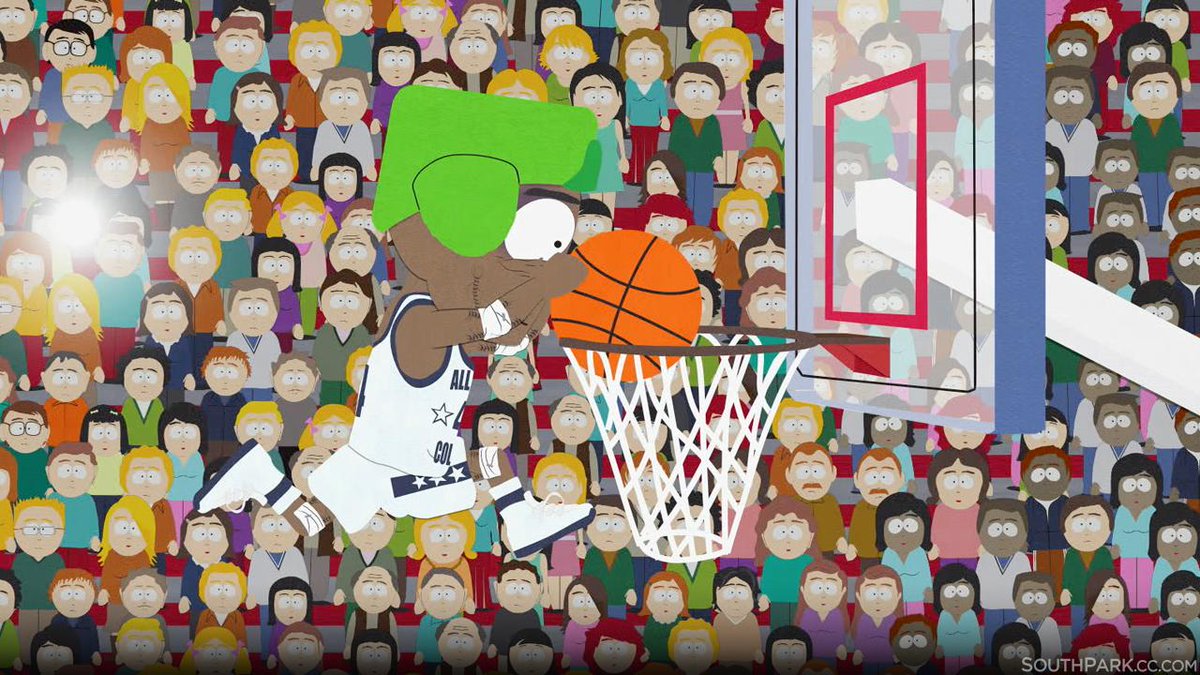 SouthPark's tweet photo. BROFLOVSKI GOES FOR THE DUNK!!! http://t.co/sW3tVq8XSc
