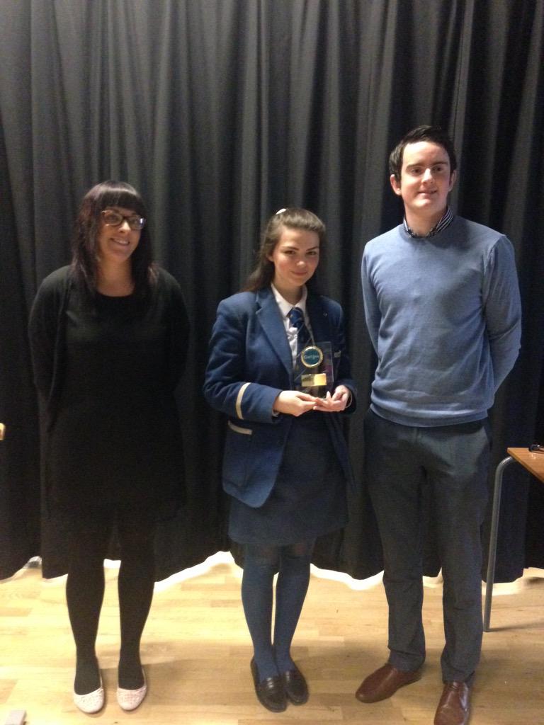 Comhghairdeas le scoláirí s'againne! Céad áit - Persephone (bliain 7) agus sa dara háit Deaghlan (bliain 6)
