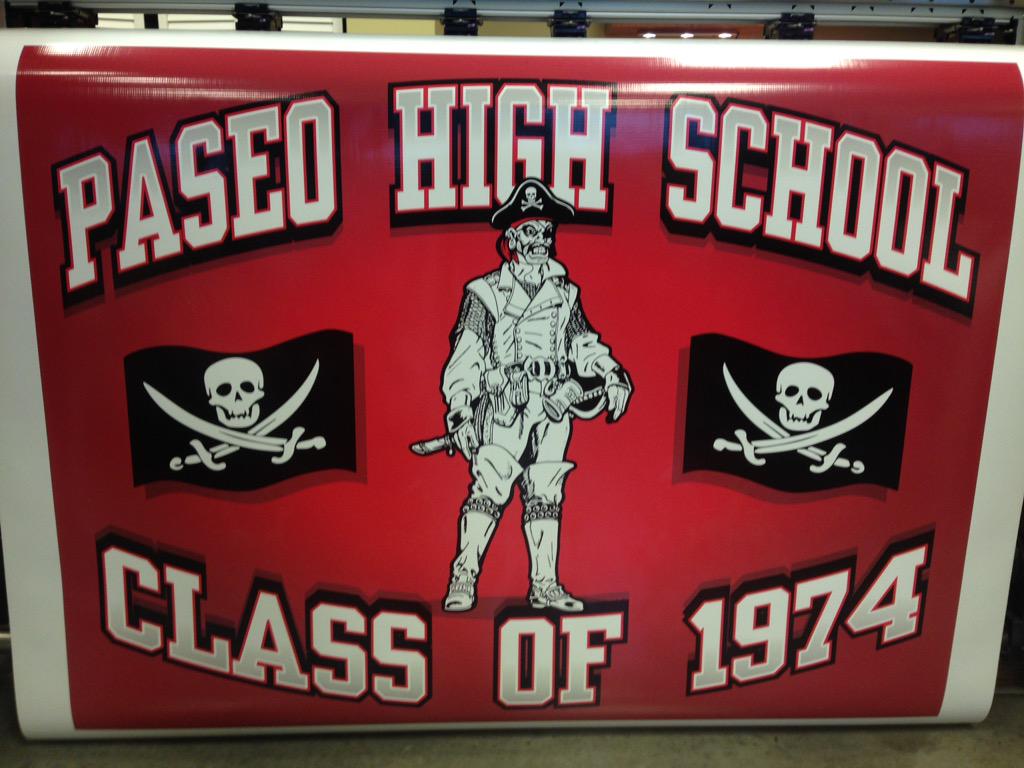 EmbroidMeLenex1's tweet photo. Great banner we did for Paseo High School!! #banners #reunion http://t.co/CBlVhphr0P