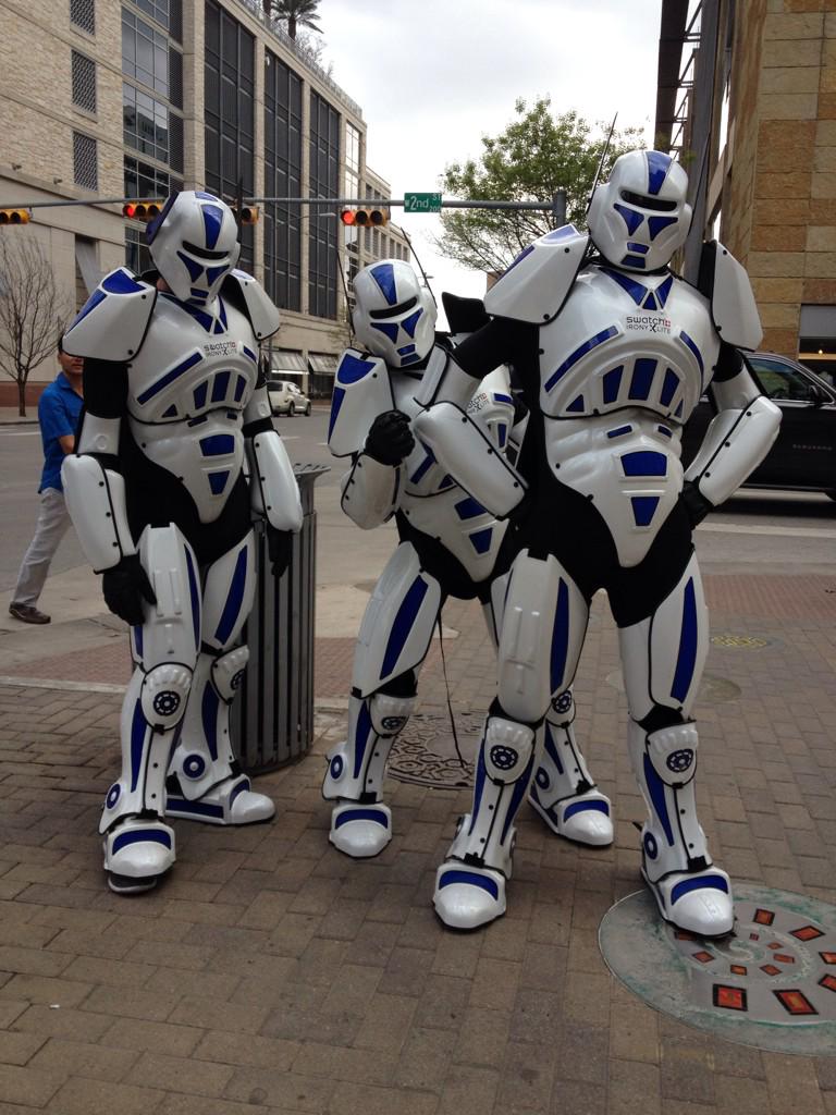 ForIndies's tweet image. The streets of Austin are safe now with these @Swatch #IronyXLite dudes on patrol #SXSW #SWSW2015