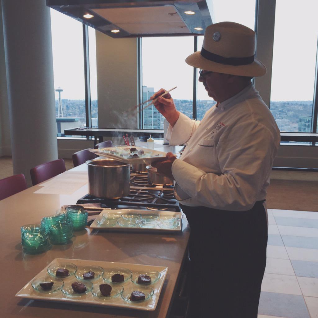 A master of his trade, <a href="/thechefinthehat/">Joanna Key</a>. #premiereonpine #seattle