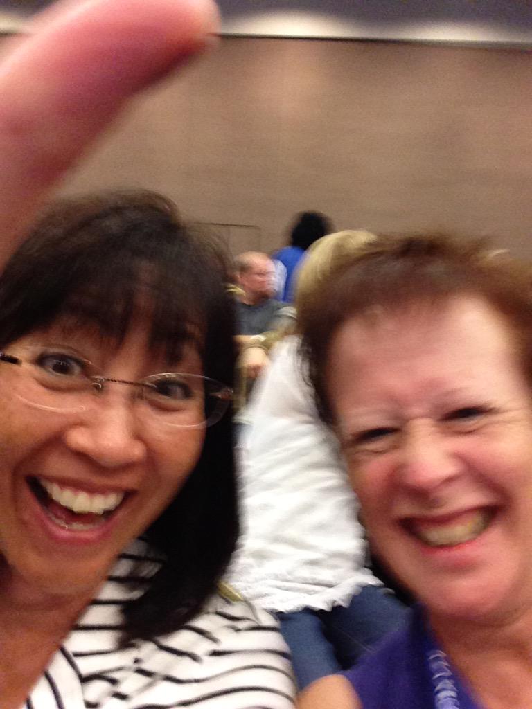 dmont0703's tweet photo. #cue15 deb and Jodi http://t.co/kULanQpHIm
