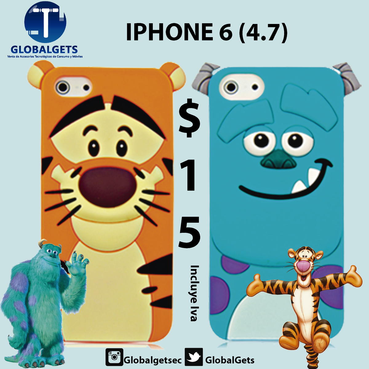 GlobalGets's tweet photo. CASE MONSTERS INC  - TIGER 3D PARA IPHONE 6 (4.7) @ComercioEc @OLXECUADOR @ventasenecuador @DonDatosEc http://t.co/GDJpHq6m0U