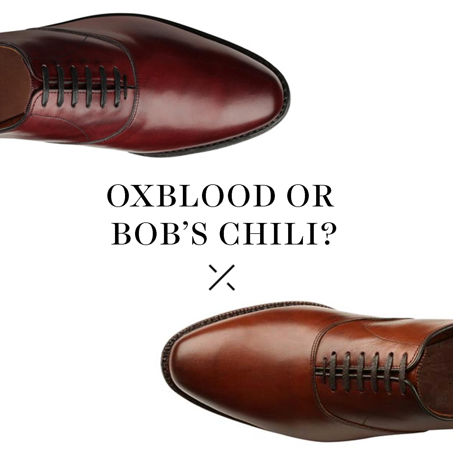 allen edmonds chili polish