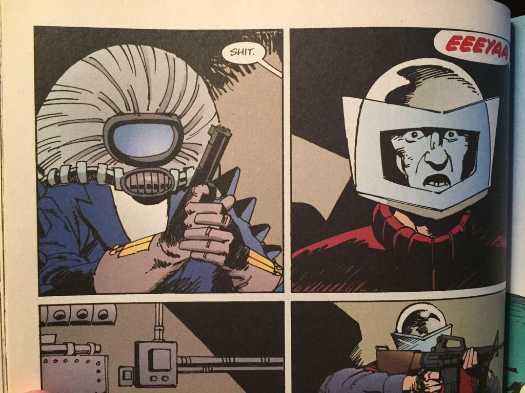 TiMEoFPoSTiNG's tweet photo. In #TheInvisibles, the #BadassAssassin
#KingMob kills plenty of #Henchmen;
#GrantMorrison lets us glimpse their lives http://t.co/VVy0CeWw8Q