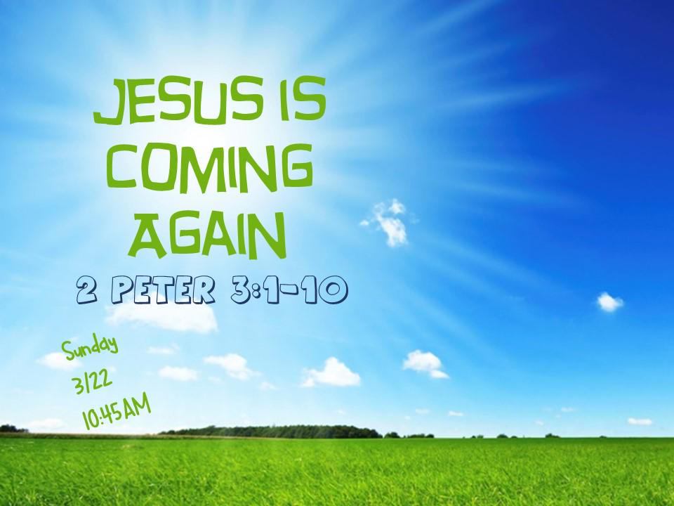 hillsdalefb's tweet photo. Join us Sunday morning as we look at 2 Peter 3 - let us know if you need a ride! http://t.co/KF8tnW7X5f