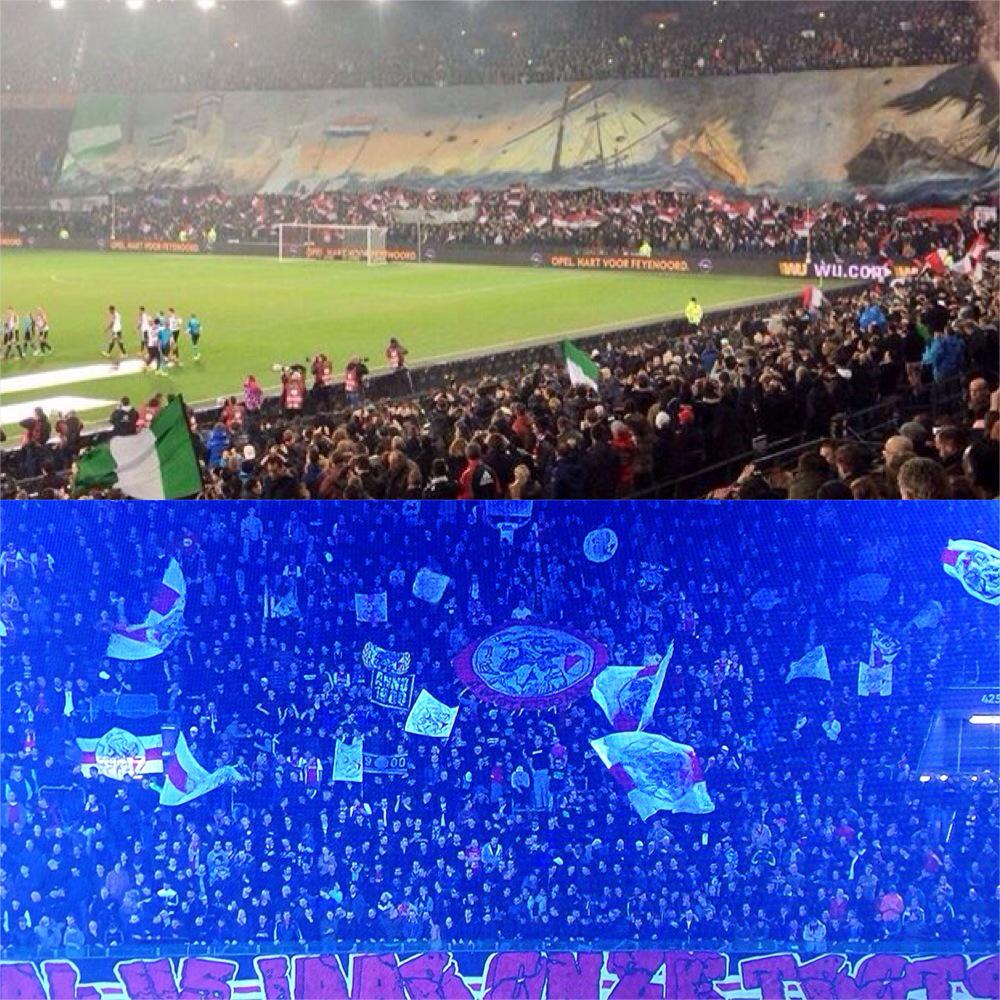 StudioSporf's tweet photo. Zoek de verschillen:
Feyenoord - Sevilla (groepsfase)
Ajax - Djenpr (8e-finale)
I rest my case. http://t.co/1fqA5eoiEI