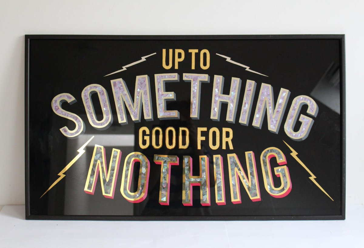 AIGAdesign's tweet photo. Need a good reason to take up sign painting? "You can't gold leaf gild on a computer.”  http://t.co/K642Lp8nlj http://t.co/4TLMm0j5BU