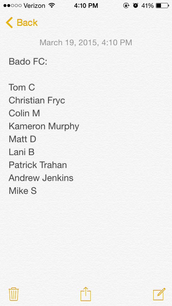 Bado_FC's tweet photo. @JComplexSoccer updated roster http://t.co/Cug228IRV9