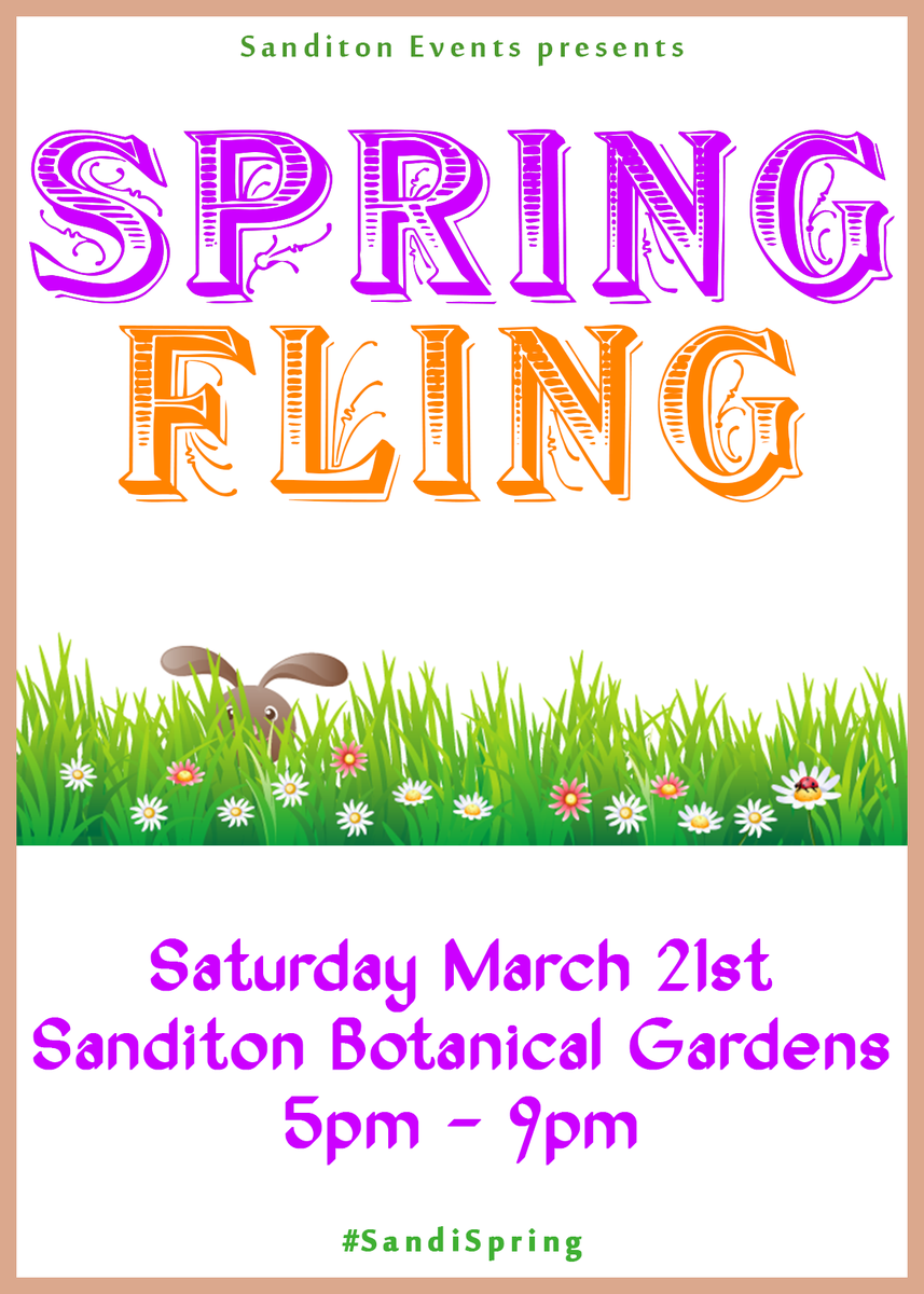 The first day of Spring is near. Celebrate with us by dancing the evening away this Saturday at #SandiSpring!