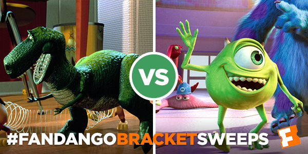 Green Supreme Match Up: Rex vs. Mike Wazowski RT for Rex. FAVE for Mike  Wazowski. #FandangoBracketSweeps