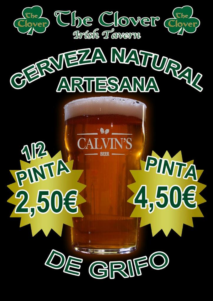 CloverTavern's tweet photo. Estaría mal decir que nuestra cerveza artesana esta buenísima pero..... realmente es así !! Calvin's lager tostada http://t.co/bZ2irqyaPs