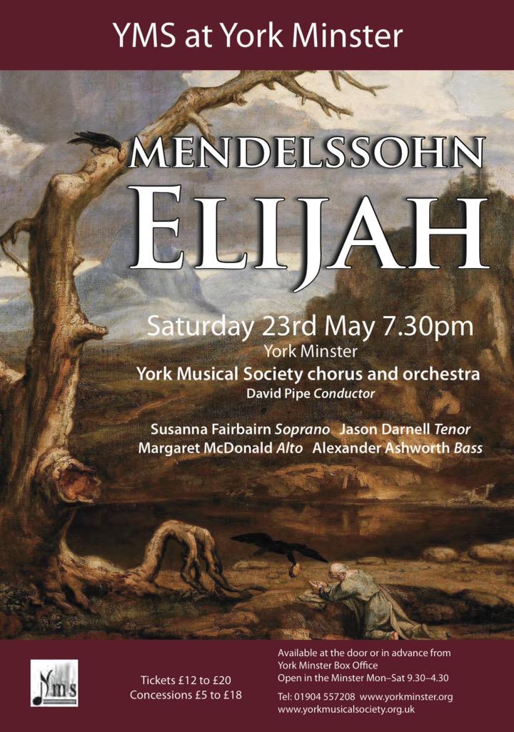 yms_uk's tweet photo. #Mendelssohn #Elijah in @York_Minster on 23/05/15 @ @ 7.30pm. Tickets http://t.co/XrTzFEmsWx. Pls #RT! #YorkRT http://t.co/jaKbs3oUKK