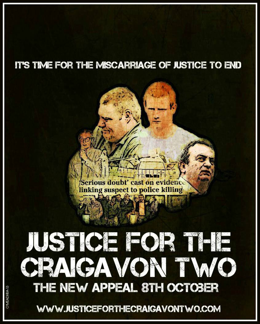 FergalMoore's tweet photo. Tweet #downloadjustice to support the Craigavon 2 http://t.co/haZj0rPfP6