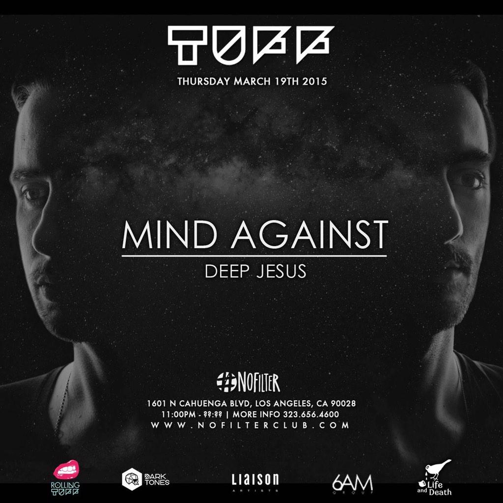 NoFilterClub's tweet image. TONIGHT ! - @MINDAGAINSTOFC at No Filter ! @rollingtuff @darktonesla @6amgroup @liaisonartists @LifeAndDeathYes