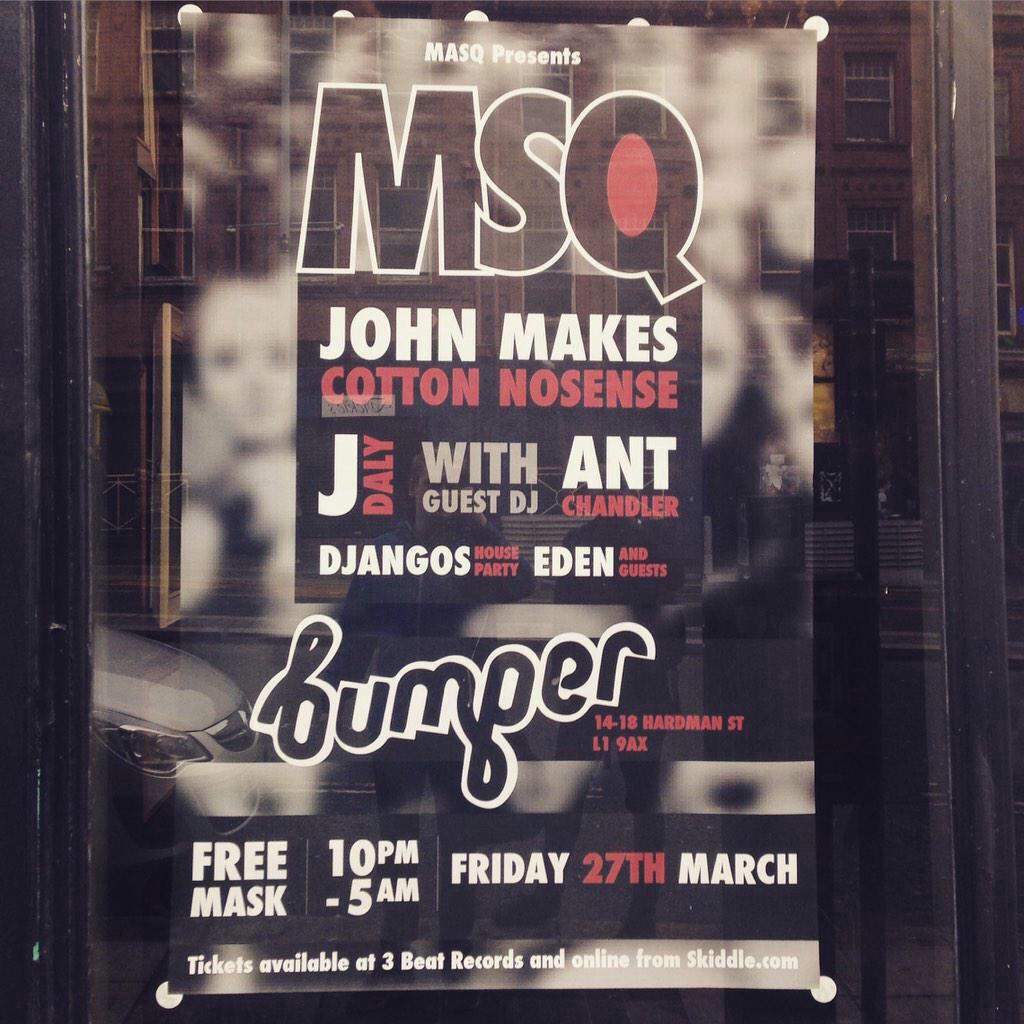 ukcrescendo's tweet photo. Next Friday @MasqLiverpool over a 1000 clubbers getting sweaty in a rave checkout our boys @DHP_Music on the decks 🙌👀 http://t.co/ouXza8QTIP