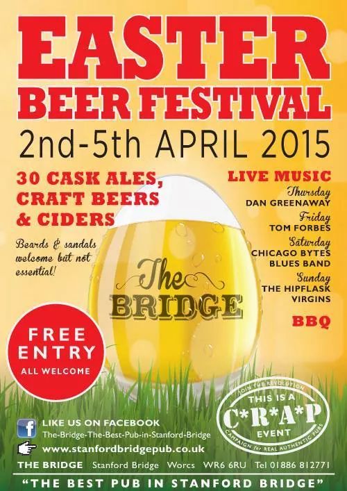 BridgeBashFest's tweet image. Ex-BridgeBashers! The pub that hosted BB is having an Easter Beer Festival, a great weekend of beery musical fun!