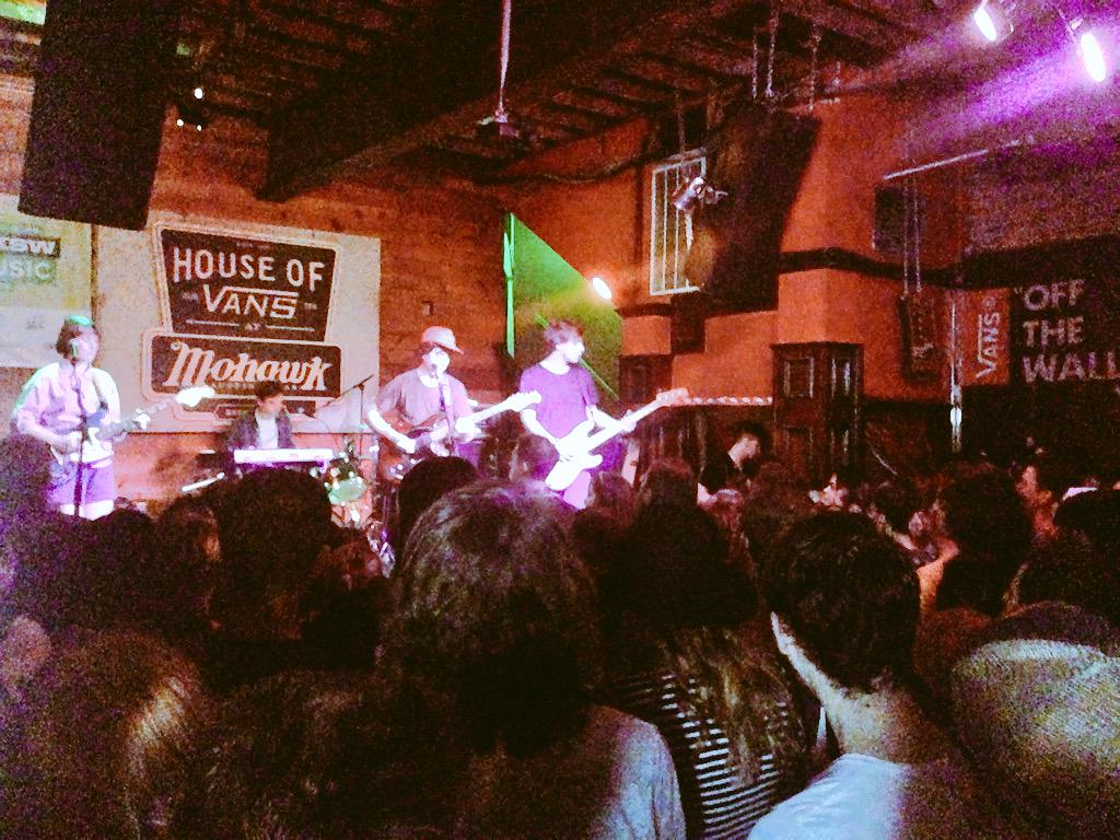 mergerecords's tweet photo. #SXSW2015 @twerpstwerps absolutely packed http://t.co/x1zV7ga82t