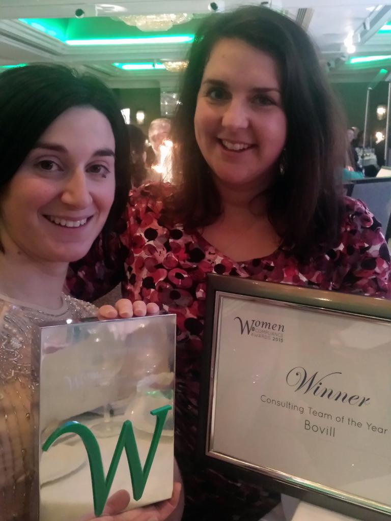 And we won! Bovill are Consulting Team of the Year @WIC_Awards #WICA2015. @BillieJoDixon @PollyBarton