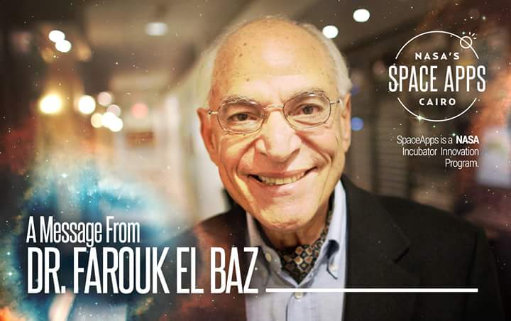 SpaceAppsCairo's tweet photo. We'll be listening to Dr.Farouk's full message in our Opening Ceremony on April 11th,2015!
#SpaceAppsCairo
#SpaceApps http://t.co/woadfmYQNR