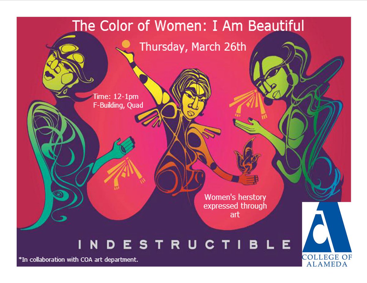 COA_StudentLife's tweet photo. Hey follower! Come out &amp; get creative! Help us celebrate our final Women's Herstory event on March 26th from 12-1pm. http://t.co/zAIrXJhlTG