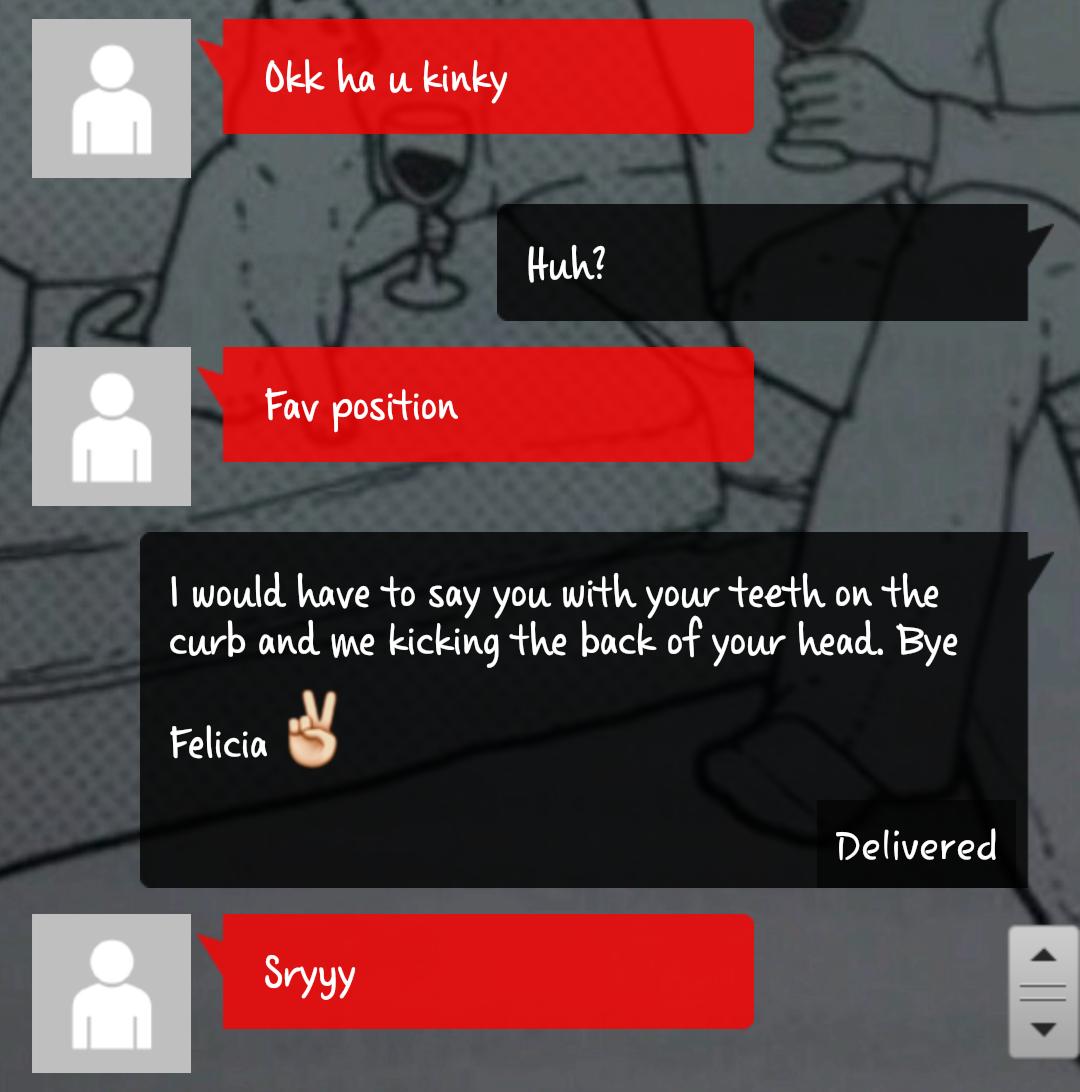 Me when guys try to hit on me