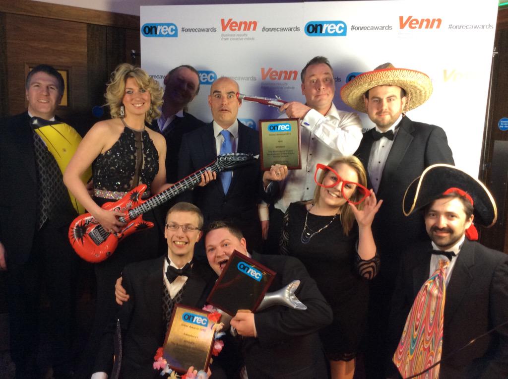 VennDigital's tweet photo. @Basismedia #OnrecAwards #winnersaregrinners http://t.co/FxwrSeLuCv