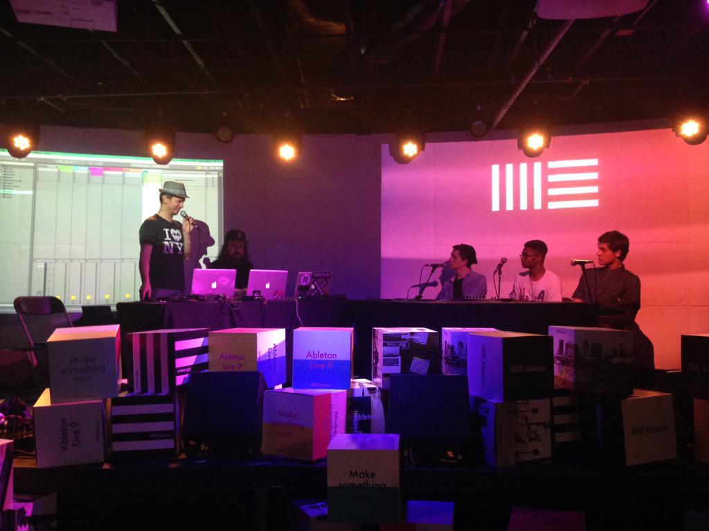 Ableton's tweet photo. Competition is heating up at the Ableton Trivia Game Show right now #AbletonSpaces #SXSW2015 http://t.co/S8Wvvkg0qa