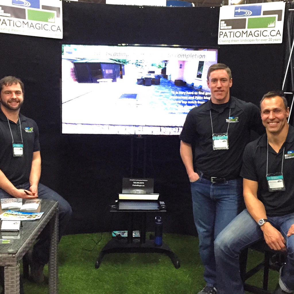 PatioMagic's tweet photo. Patio Magic hanging out at the #homeandgardenshow. Visit us in booth 1742 #landscape #landscapedesign http://t.co/eI4btgxTFW