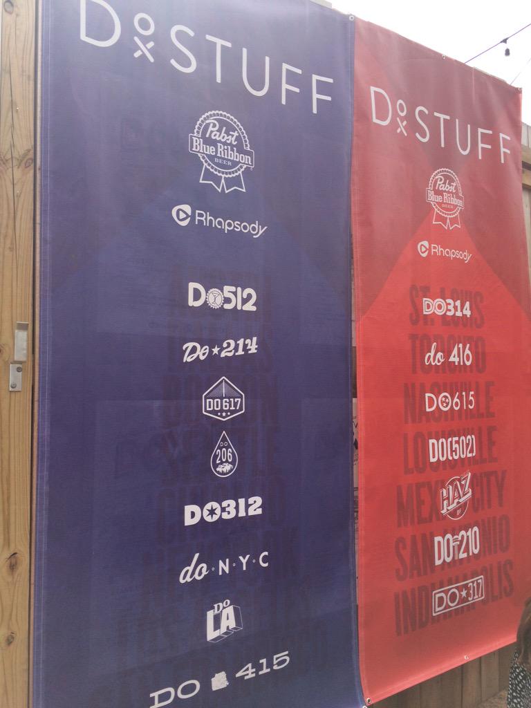 Do512's tweet image. Shout out to the @DoStuffNetwork - doing it big at #SXSW! #DOxPBR