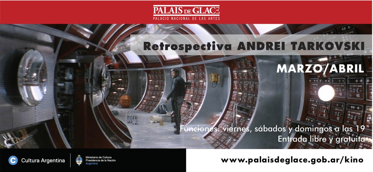 El 20, 21 y 22 de marzo se exhibirán films de <a href="/tarkovsky/">Andrei Tarkovsky</a> en <a href="/KinoPalais/">Kino Palais</a> @PalaisdeGlaceAr @cultura_nacion #Gratis