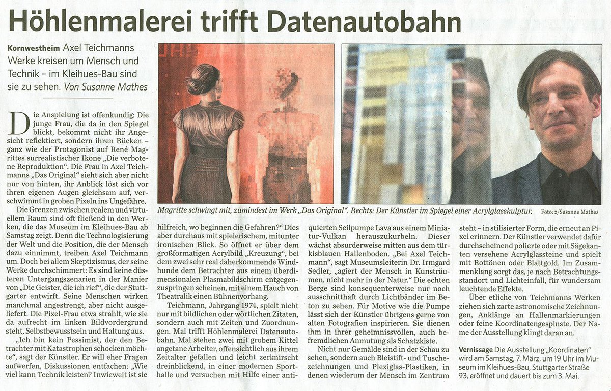Axel_Teichmann's tweet photo. Report in Kornwestheimer Zeitung from 06/03/2015 http://t.co/czXv0iCguI