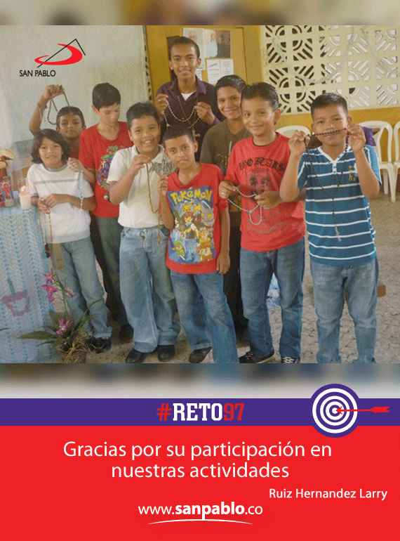 sanpablocol's tweet photo. #Gracias por su apoyo y por aceptar el #Reto97 @sanpabloradio http://t.co/QIKgNZXUKN