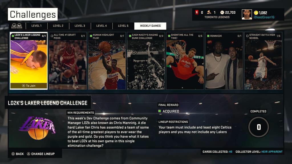 iBleedGreen16's tweet photo. @LD2K good march break for me as i completed the #LD2KChallenge and @TwoBrosGaming Challenge! #Grindin http://t.co/0AZlNzRsIT