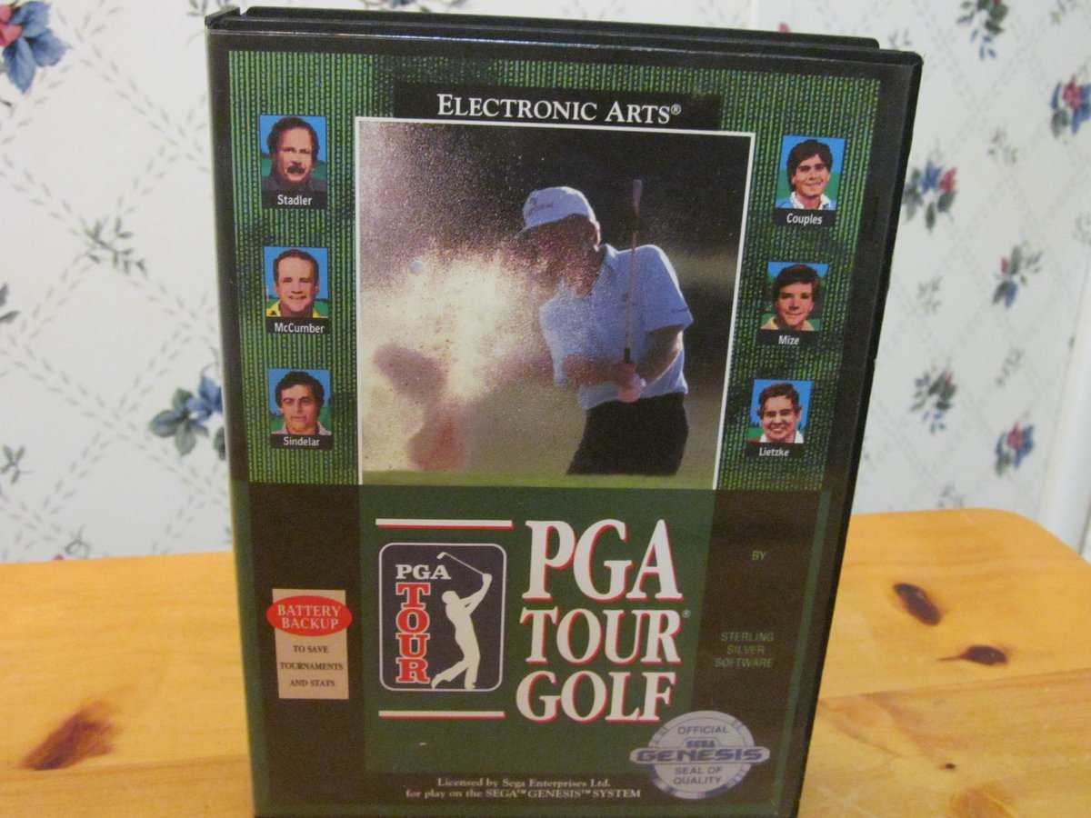 Video_Game_Porn's tweet photo. This will be the last one for tonight, and it is "PGA Tour Golf" for the Sega Genesis! http://t.co/3fbjC39MYi