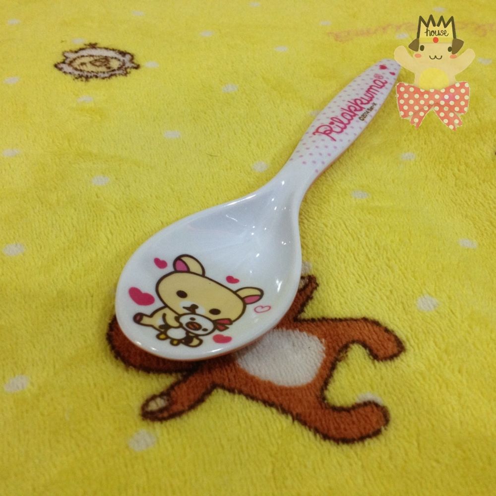 MMHouseShop's tweet image. พร้อมส่ง ถ่ายรูปจากสินค้าจริง
ช้อนตักซุป/ช้อนกลาง Korilakkuma ทำจากเมลามีน
ขนาด 18*4.5cm
ราคา (คันละ) 80 บาท