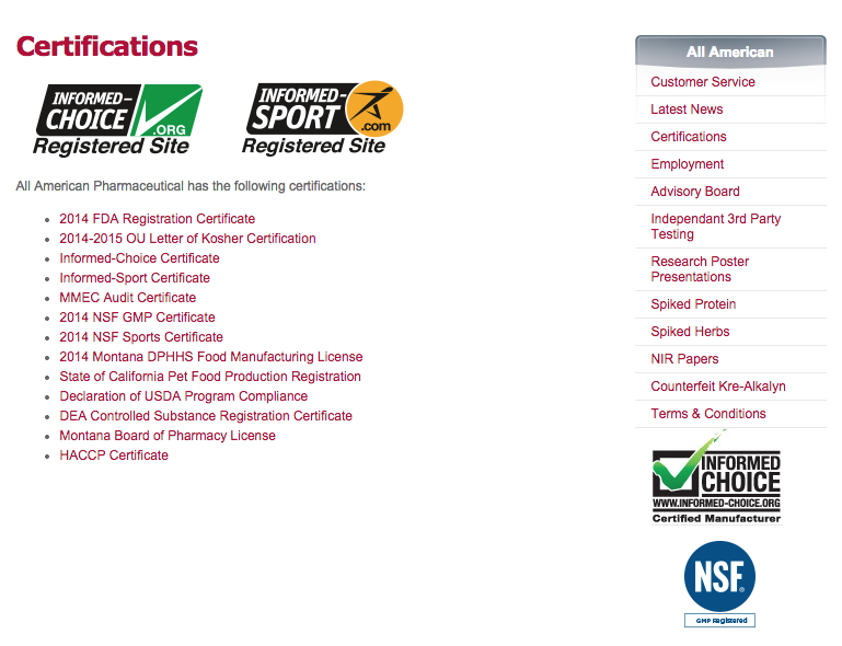 #AAP promises you top quality by earning the following important certifications >