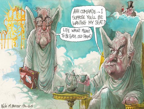 DaffyDck's tweet photo. Will leaders of today ever gain same respect as leaders of the past?
#RIPMalcolmFraser
#RIPGoughWhitlam
#abc730 http://t.co/B8WDsalrU4