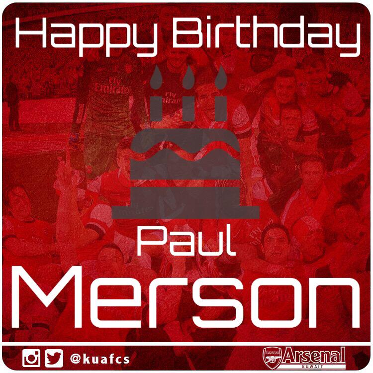 Happy Birthday legend 

Paul Merson 