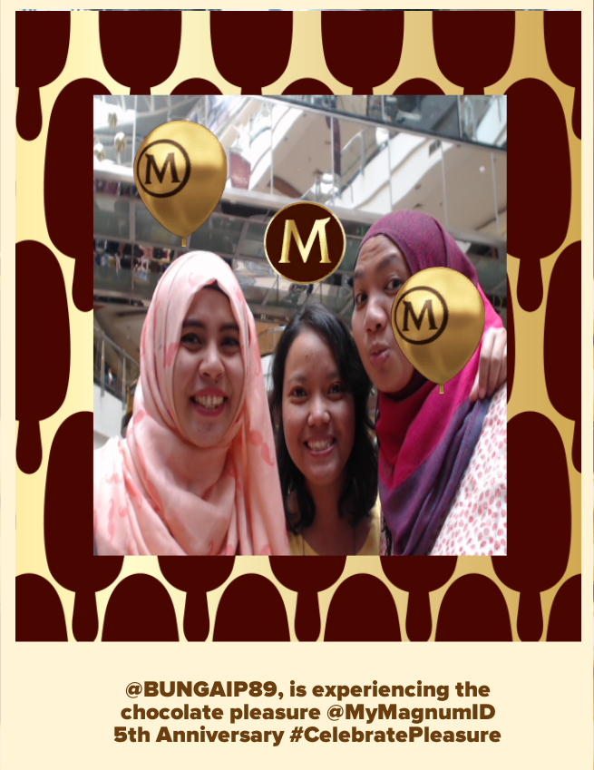 MyMagnumID's tweet image. @BUNGAIP89, is experiencing the chocolate pleasure @MyMagnumID 5th Anniversary #CelebratePleasure