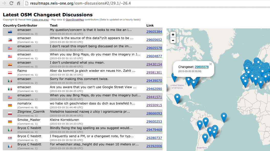 pascal_n's tweet image. A first version is online: "Latest #OpenStreetMap #Changeset Discussions" resultmaps.neis-one.org/osm-discussions #enjoy ...